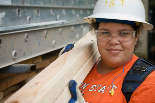 portland youthbuilder construction student